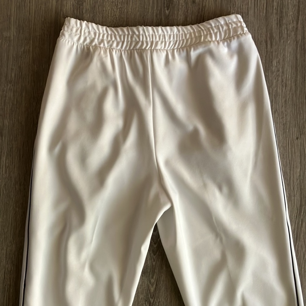 Zara Basic White Joggers Size Medium - image 6
